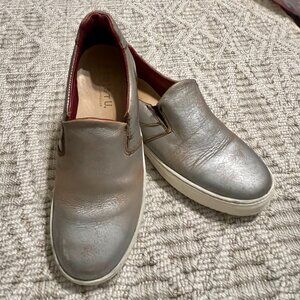 Bed Stu Hermoine Workshop Distressed Tanned Leather Slip On Sneaker
